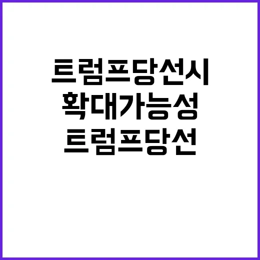 한국 트럼프 당선시…