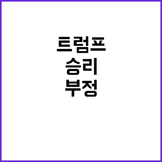 트럼프 선거부정 의…