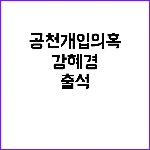 ‘공천 개입 의혹’…