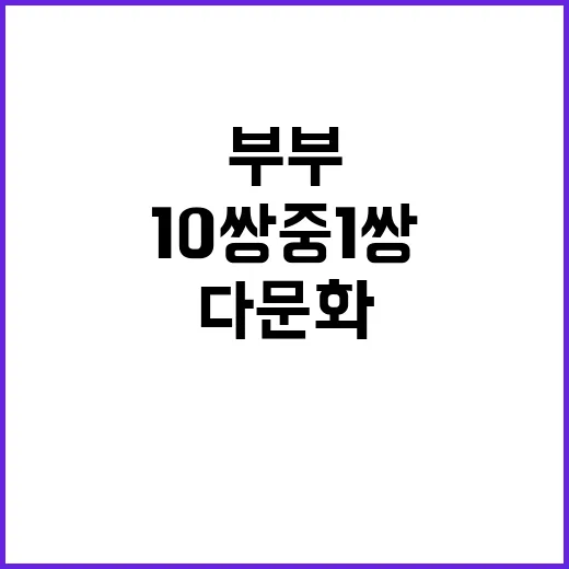 다문화 부부 결혼 10쌍 중 1쌍의 비밀!