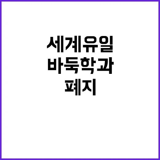 ‘세계 유일’ 바둑학과 조훈현·이창호 무색하게 폐지!