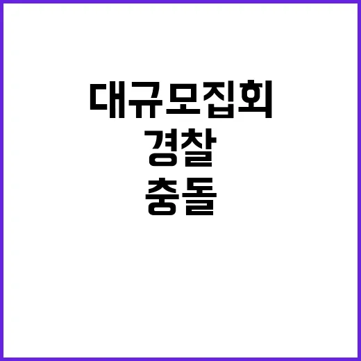 대규모 집회 경찰 …