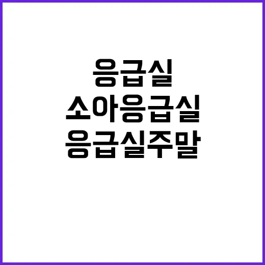 “의료진 소아응급실…