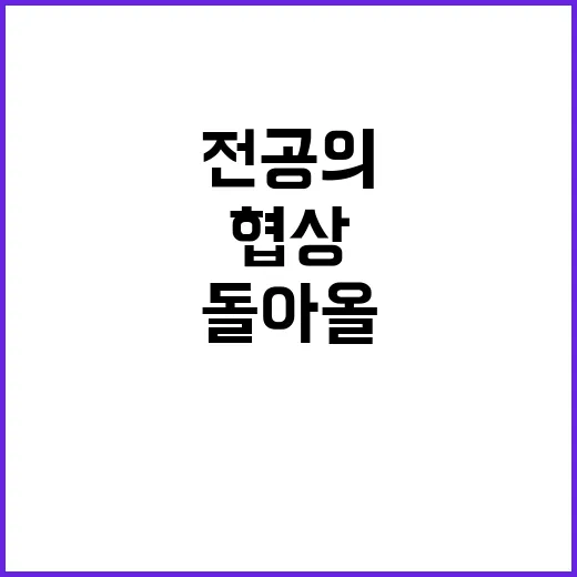 전공의들 협상 테이…