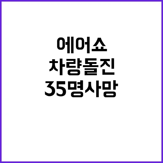 에어쇼 차량 돌진 …