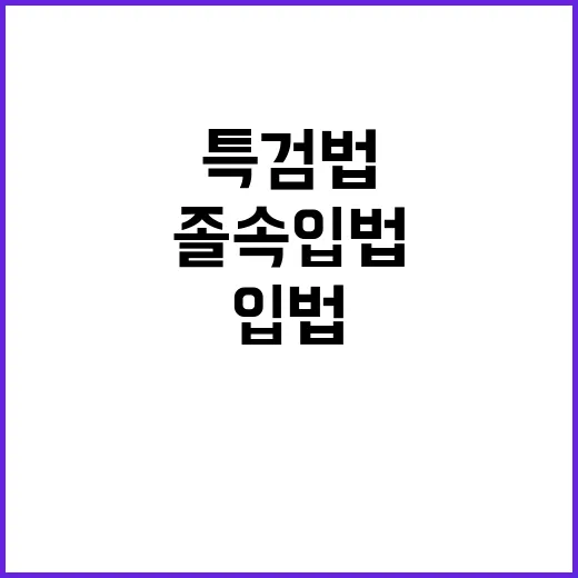 “특검법 수정안 졸…