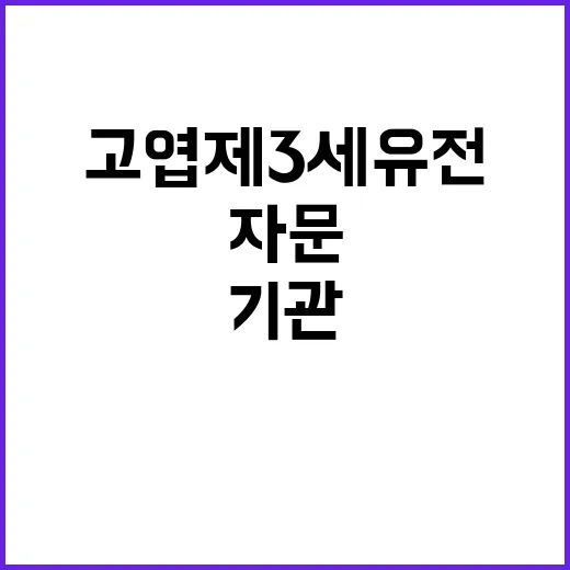 고엽제 3세 유전 가능성 자문 전문기관 미확정!