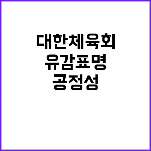 대한체육회 공정성 …