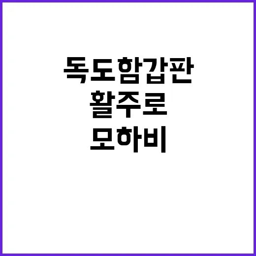 모하비 독도함 갑판…