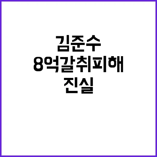 8억 갈취 피해 김준수 진실 밝힐 기회!