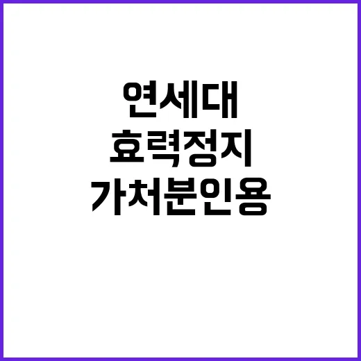 효력정지 가처분 인…