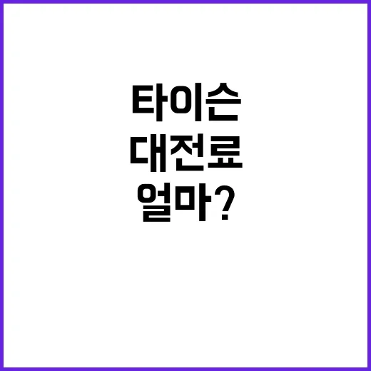 타이슨 패배 판정 …