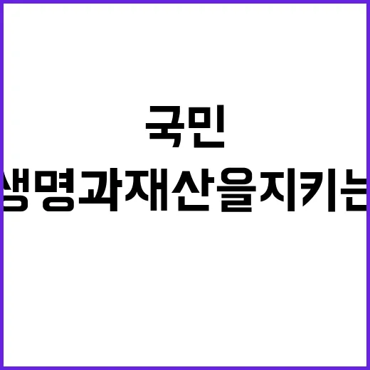 국방력 국민 생명과 재산을 지키는 힘!