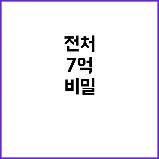 계좌 비밀 내 것 전처 7억 빼돌린 사건!