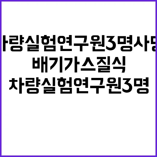 차량실험 연구원 3…