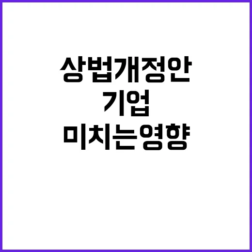 상법개정안 기업에 …