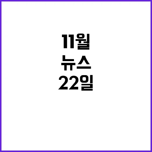 뉴스투나잇 11월 22일 뜨거운 이슈 총정리!