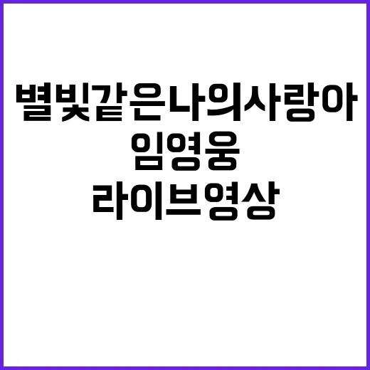 임영웅 별빛같은 나…