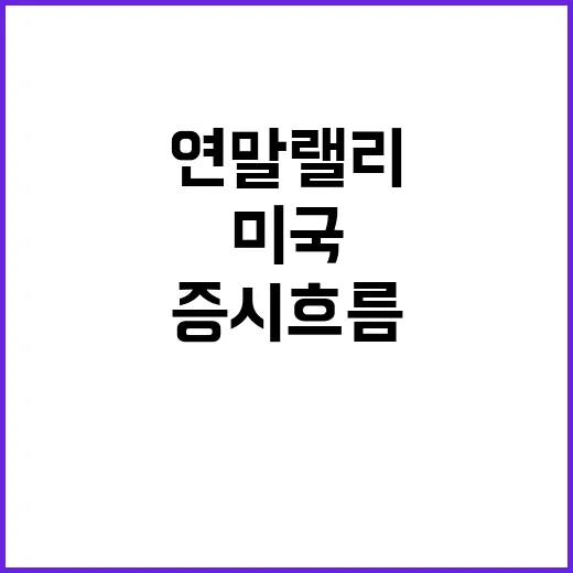 미국 연말 랠리 증시 흐름은 어땠나?