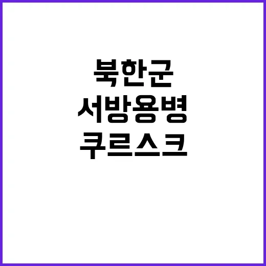 쿠르스크 전투 북한군과 서방 용병의 뒤얽힌 진실!