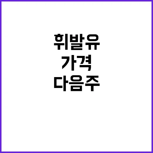 휘발유 가격 다음 …