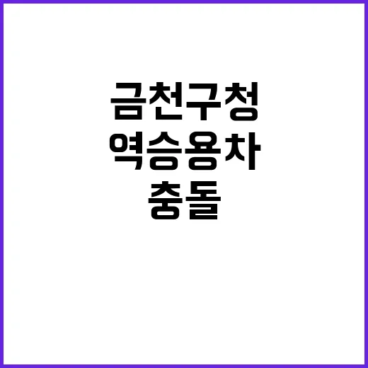 금천구청역 승용차 충돌 영상 믿을 수 없는 순간!