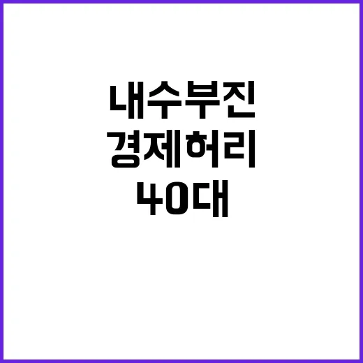 40대 경제 허리 …