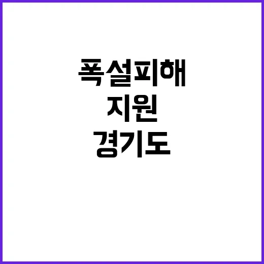 폭설 피해 경기도 …