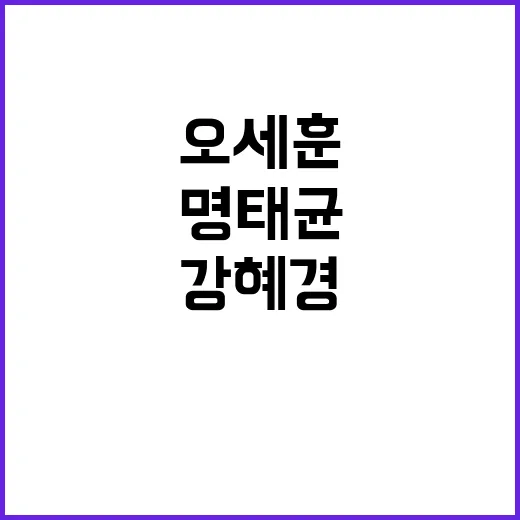 오세훈 명태균·강혜경 처벌 요구 고소장 제출!