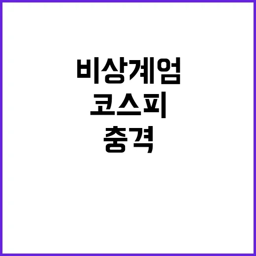 코스피 비상계엄 충…