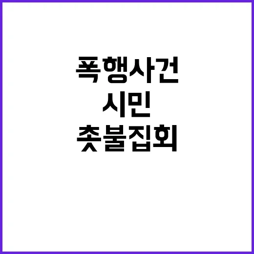 촛불집회 70대 여성 시민 폭행 사건 이목 집중!