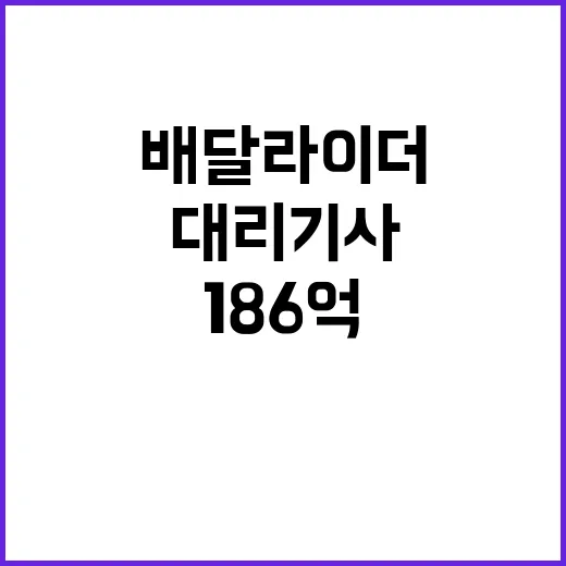 환급금 배달라이더·대리기사 대상 186억 지급 결정!