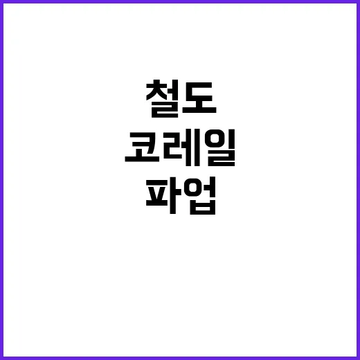 철도 파업 코레일 앱 과부하 발생! 이용자 대혼잡!