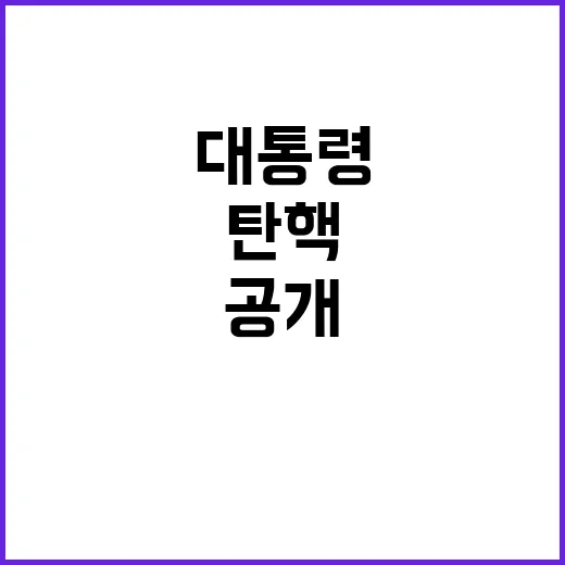 탄핵 반대 윤 대통령의 새로운 방향성과 고민 공개!