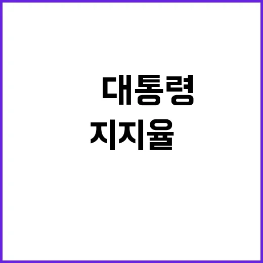 지지율 13%尹 대통령 침묵 속 칩거 선택!