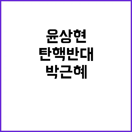 윤상현 박근혜 탄핵…