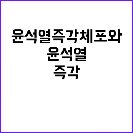 구데타 윤석열 즉각 체포와 탄핵이 필요하다!