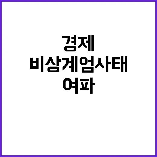 비상계엄 사태 경제 여파 제한적일 것!