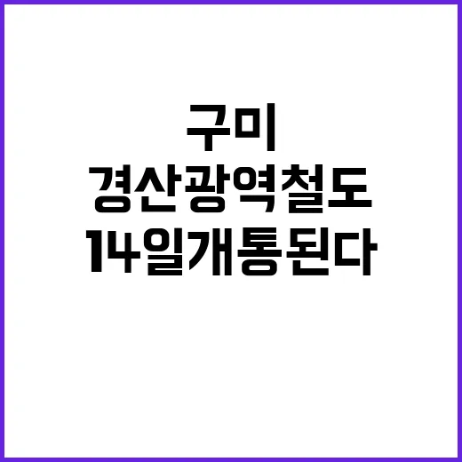 구미~대구~경산 광…