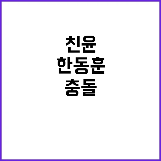 탄핵 찬성 내리라! 친윤과 한동훈의 충돌.