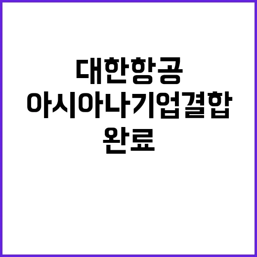 대한항공아시아나 기…