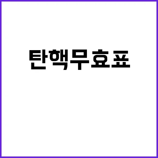 탄핵 무효표 8표 …