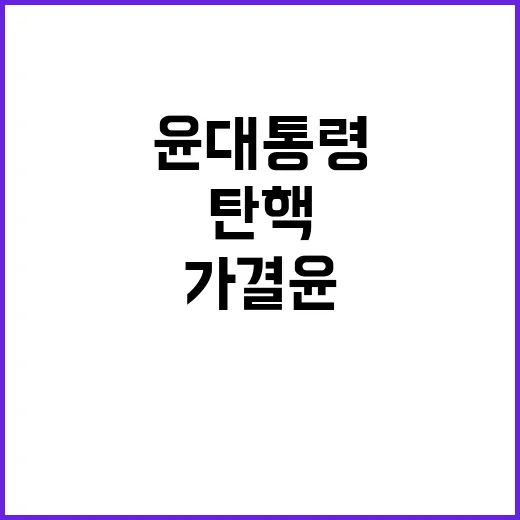 탄핵 가결 윤 대통령의 운명은 어떻게 될까?