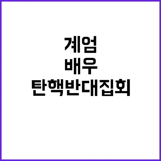 “계엄 찬성” 배우…