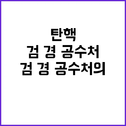 탄핵 수사 검·경·공수처의 끝까지 간다!