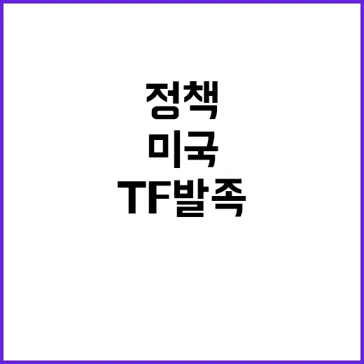 외교부 미국 신행정부 정책 TF 발족 소식!