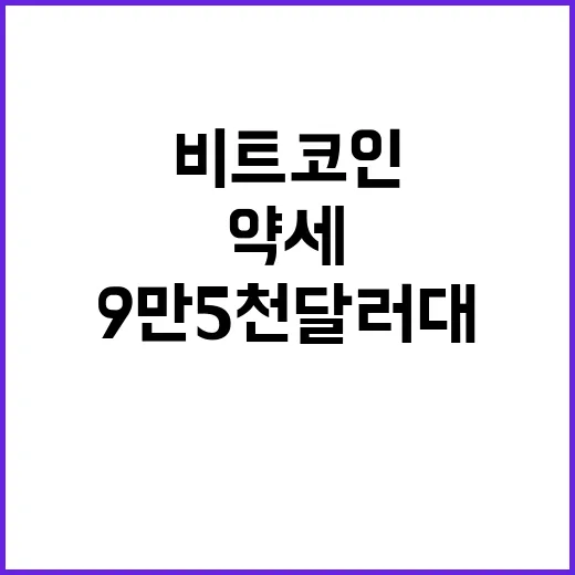 비트코인 약세 지속…