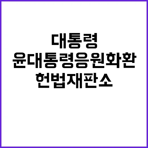 헌법재판소 윤대통령…