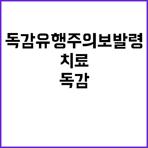 독감 유행주의보 발…