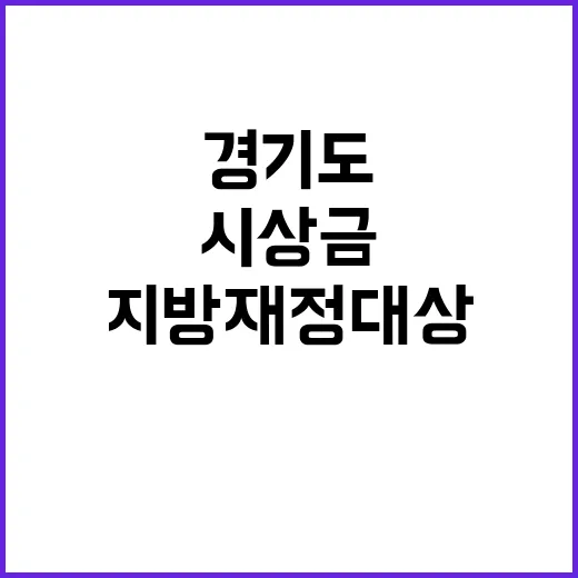 경기도 지방재정대상…